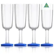 4 x Marc Newson Tritan® Forever Unbreakable Non Slip Flute 180ml - Klein Blue