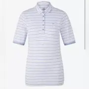 NWT BOGNER Women’s Tammy Polo Periwinkle/ White Stripe - Size 6