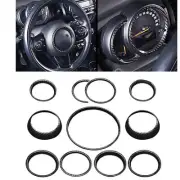 Carbon Fiber Look Interior Kit Ring Cover Trim For BMW Mini Cooper F55 F56 (for: Mini)