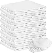 Nabob Wipers New Premium White T-Shirt Knit Rags, 100% Cotton, Cloth Rags, Excellent for General Cleaning, Spills,Home,Staining,Polishing, Bar Mop & More by (White Knit, 1 Lb Bag)