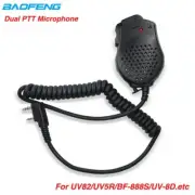 Baofeng UV-82 Speaker Mic Microphone Dual PTT Handheld Speaker Microphone UV89