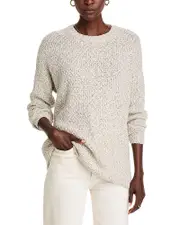 Eileen Fisher Cotton Crewneck Tunic Sweater