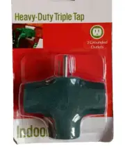 NEW Westinghouse Green Triangle Heavy Duty Triple Tap Grounded 3-Outlet Adapter