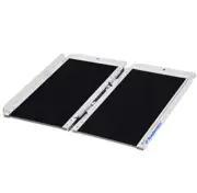 RUEDAMANN 2 Foot Aluminum Folding Wheelchair Threshold Ramp 600lb Capacity - NEW