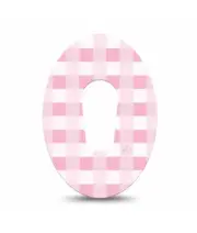 ExpressionMed Dexcom G6 Pink Gingham Patch 4 Pack