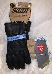 POW Vertex Gtx G + Gore-Tex Gore Plus Warm Leather Gloves Black Medium NEW