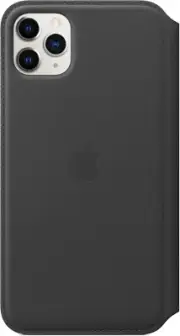Apple Leather Folio Case for iPhone 11 Pro Max - Black, Slim Fit & Wireless