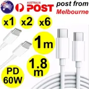 USB Type C to USB-C Cable Type-C Charge 60w PD Quick Charging Data Fast Charger