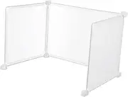 KALLORY 3Pcs Transparent Desk Divider Screen Panels for Students Protective Privacy Partition for Classroom Office and Easy to Clean