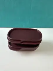 Tupperware Slim Lunch Insert 120ml Set of 2 Brown