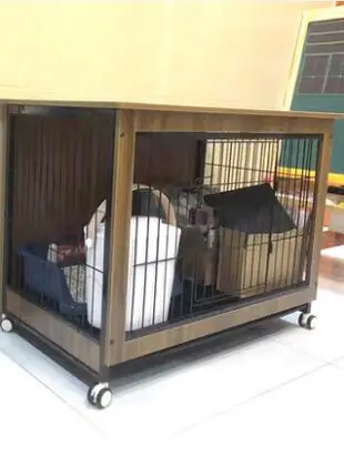 狗籠子木質寵物室內柴犬中型犬小型犬狗狗圍欄家用帶廁所分離狗籠
