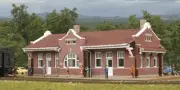 WALTHERS Cornerstone 933-3803 N Scale SANTA FE MISSION STYLE BRICK DEPOT KIT new
