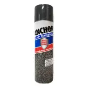 4 Packets of Anchor Shield Hammer Finish Charcoal Aerosol Paint 400 Gram Durable