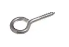 100 X Screw In Eye Closed Hooks Fixing Hanger ( No.12 ) 5.5mm X 55mm Bzp Onest