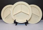 Thunder Group NS701T Nustone 8.75" Deep Plate Tan Melamine 3 Compartment 3Count