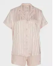 BNWT Peter Alexander Heart Satin Pink Short PJ Set Size 1XL