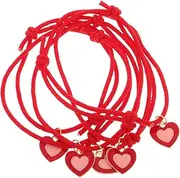 INOOMP Versatile Pet Necklace: Handmade Knitted Collar Lucky Rope for Cats Dogs Small Dog and Cat Accessories Red Rope