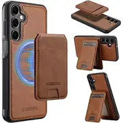 Phone Case For Samsung Galaxy S24 Ultra S24 Plus S24 S24 FE S23 S23 Ultra S23 Plus S22 S22 Plus Ultra S21 FE Back Cover with Stand Holder Magnetic Support Wir