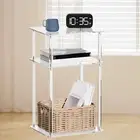 Clear NightStand Home Decor Small Bedside Table Furniture Acrylic Side Table