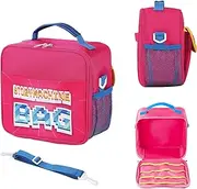 Protective Case Compatible with Little-Tike Story Dream Machine Books Starter Set, Toys Travel Carrying Bag with Shoulder Strip for Storytime Play Machine for Books Little Character Storage(Pink)