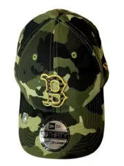 Boston Red Sox MLB Camo 39THIRTY Stretch Fit New Era Cap Size Medium / Large NWT