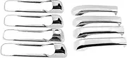 ATATNK Chrome Door Handle Cover Compatible for Jeep Commander XK 2006 2007 2008 2009 2010 Auto Exterior Styling Stickers Parts Car Accessories(4HandleBowl 1keyhole)
