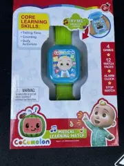 CoComelon Musical Learning Smart Watch Toy for kids w/ 4 games, alarm clock