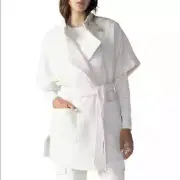 Sanctuary Cocoon Teddy Coat in Creme Womens XL NEW