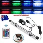 Aquarium Fish Tank Lights LED RGB Waterproof Full Spectrum Aqua Bar Lamp +Remote