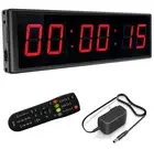 LED Digital Countdown Wall Clock Fitness Timer Stopwatch for Gym (2.3inch Dig...