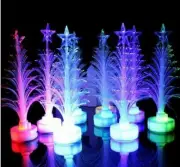 5x Mini Christmas Tree With Top Star Night Light Lamp Color Changing Xmas gift