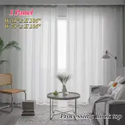 1 Panel Tulle Curtains Striped Vertical Voile Sheer Drape Light Filtering