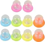 PHENOFICE 10pcs Boys and Girls Dice Cup Dice Shaker Container Smooth Surface Safe Edges for Educational Games Party Toys Orange Pink Yellow Green Blue