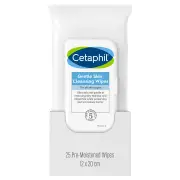 Cetaphil Gentle Skin Wipes / Cleansing Cloths 25pk