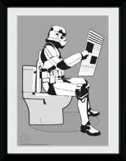 Original Stormtrooper Storm Pooper 30 x 40cm Framed Collector Print