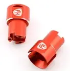 Powerhobby Aluminum Rear Wheel Shaft Red Kyosho Fazer MK2