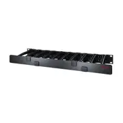 APC by Schneider Electric AR8612 Cable Organizer - Black - TAA Compliant - Cable Manager - 1U Rack Height