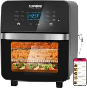 Nuwave Brio 15.5Qt 10-IN-1 Air Fryer 15.5 Qt Fry Rotisserie Oven, Black