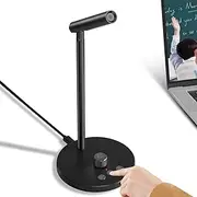 LICAEVEY M1 USB Computer Microphone with AI Noise Reduction & Live Transcription, 60 Languages Support, Mute Key, 3.5mm Headset Jack for PC/Laptop, for Game/Podcast/Online Meeting