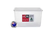 10 x MAX 9L Plastic Storage Container Kitchen Fridge Pantry Organiser Box Tubs