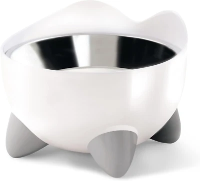 Catit PIXI Elevated Feeding Dish, Whisker Stress Free Food & Water Cat Bowl W...
