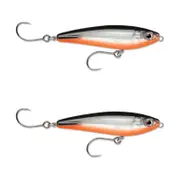 2x Rapala 7cm Saltwater X Rap SubWalk Walk the Dog Bait Fish Lures - Red Belly