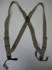 Men's Suspenders - 1" Side Grip, Leather Button-On, USA Made