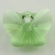 18mm Swarovski crystal butterfly pendant 6754 peridot