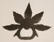Pot Leaf Bottle Opener Metal Cutout FREE SHIPPING