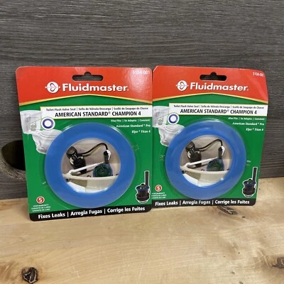 2 Pack Fluidmaster Flush Valve Seal 510A-001 Brand New