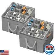 Aokeyee Shoe Storage Organizer for Closet, Large Shoe Box Storage Containers