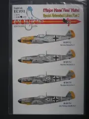 Eagle Cals 1/32nd Scale Major Hans Assi Hahn Pt. 2 Decal Sheet No. EC51