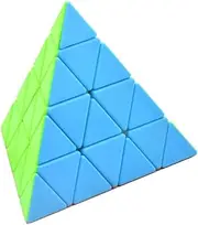 Yealvin 4x4 Pyraminx Cube 4x4x4 Pyramid Magic Speed Cube Stickerless Triangle Puzzle Cube Brain Teasers Puzzle Toys for Kids