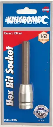 Kincrome HS10M - Hex Bit Socket 10mm 1/2" Drive
